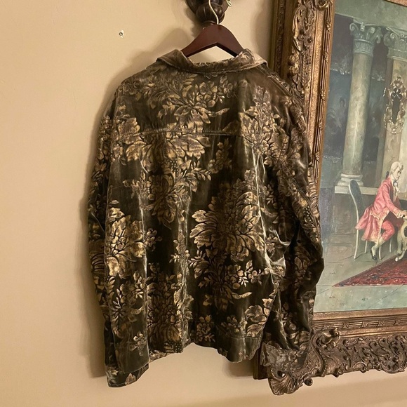 adorable vintage green floral coat! - Picture 4 of 4